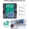 image:imageBAGSMART Expandable Carry On Luggage 22x14x9 Airline Approved Blue  Spinner Wheels TSA Lock Lightweight Hard Shell Suitcase22x14x9 Airline ApprovedBlue