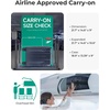 image:imageBAGSMART Expandable Carry On Luggage 22x14x9 Airline Approved Blue  Spinner Wheels TSA Lock Lightweight Hard Shell Suitcase22x14x9 Airline ApprovedDark Blue