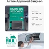 image:imageBAGSMART Expandable Carry On Luggage 22x14x9 Airline Approved Blue  Spinner Wheels TSA Lock Lightweight Hard Shell Suitcase22x14x9 Airline ApprovedGray