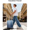image:imageBAGSMART Expandable Carry On Luggage 22x14x9 Airline Approved Blue  Spinner Wheels TSA Lock Lightweight Hard Shell Suitcase22x14x9 Airline ApprovedGradient blue