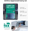 image:imageBAGSMART Expandable Carry On Luggage 22x14x9 Airline Approved Blue  Spinner Wheels TSA Lock Lightweight Hard Shell Suitcase22x14x9 Airline ApprovedGradient blue
