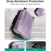image:imageBAGSMART Expandable Carry On Luggage 22x14x9 Airline Approved Blue  Spinner Wheels TSA Lock Lightweight Hard Shell Suitcase22x14x9 Airline ApprovedLavender Purple
