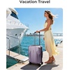 image:imageBAGSMART Expandable Carry On Luggage 22x14x9 Airline Approved Blue  Spinner Wheels TSA Lock Lightweight Hard Shell Suitcase22x14x9 Airline ApprovedLavender Purple