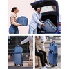 image:imageBAGSMART Expandable Carry On Luggage 22x14x9 Airline Approved Blue  Spinner Wheels TSA Lock Lightweight Hard Shell Suitcase22x14x9 Airline ApprovedNavy Blue