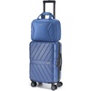 image:imageBAGSMART Expandable Carry On Luggage 22x14x9 Airline Approved Blue  Spinner Wheels TSA Lock Lightweight Hard Shell Suitcase22x14x9 Airline ApprovedNavy Blue