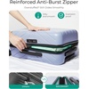 image:imageBAGSMART Expandable Carry On Luggage 22x14x9 Airline Approved Blue  Spinner Wheels TSA Lock Lightweight Hard Shell Suitcase22x14x9 Airline ApprovedPurple