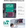 image:imageBAGSMART Expandable Carry On Luggage 22x14x9 Airline Approved Blue  Spinner Wheels TSA Lock Lightweight Hard Shell Suitcase22x14x9 Airline ApprovedPurplish Red