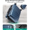 image:imageBAGSMART Expandable Carry On Luggage 22x14x9 Airline Approved Blue  Spinner Wheels TSA Lock Lightweight Hard Shell Suitcase22x14x9 Airline ApprovedRoyal Blue