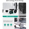 image:imageBAGSMART Expandable Carry On Luggage 22x14x9 Airline Approved Blue  Spinner Wheels TSA Lock Lightweight Hard Shell Suitcase22x14x9 Airline ApprovedSilver