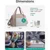 image:imageBAGSMART Expandable Personal Item Travel Bag Lightweight Gym Bag for Women 24L Weekender Travel Duffle with Toiletry Bag Carry on Overnight Duffel ChocolateNavy Blue