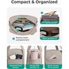 image:imageBAGSMART Expandable Personal Item Travel Bag Lightweight Gym Bag for Women 24L Weekender Travel Duffle with Toiletry Bag Carry on Overnight Duffel ChocolatePink