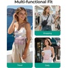image:imageBAGSMART Fanny Packs for Women Cross Body Quilted Puffy Belt Bag with Pockets Fashion Waist Packs for Traveling Hiking BlackBlack