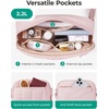 image:imageBAGSMART Fanny Packs for Women Cross Body Quilted Puffy Belt Bag with Pockets Fashion Waist Packs for Traveling Hiking BlackPurple