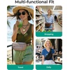 image:imageBAGSMART Fanny Packs for Women Cross Body Quilted Puffy Belt Bag with Pockets Fashion Waist Packs for Traveling Hiking BlackZBrown