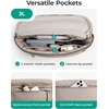 image:imageBAGSMART Fanny Packs for Women Cross Body Quilted Puffy Belt Bag with Pockets Fashion Waist Packs for Traveling Hiking BlackZCoffee Brown