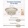 image:imageBAGSMART Fanny Packs for Women Small Belt Bag with Adjustable Strap Waist Pack for Running Workout Traveling Hiking Beige GreenBeige Green