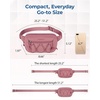image:imageBAGSMART Fanny Packs for Women Small Belt Bag with Adjustable Strap Waist Pack for Running Workout Traveling Hiking Beige GreenPink