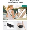 image:imageBAGSMART Fanny Packs for Women Two Way Zipper Belt Bag with Adjustable Strap Puffy Fashion Waist Packs for Traveling Workout BlackBlack