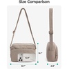 image:imageBAGSMART Foldable Crossbody Bags for Women Small Travel Purses Hobo Bag  24L mini for daily travel campus waterresistant sling bag cute travel purse classic shoulder bagCamel