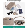 image:imageBAGSMART Foldable Crossbody Bags for Women Small Travel Purses Hobo Bag  24L mini for daily travel campus waterresistant sling bag cute travel purse classic shoulder bagPink