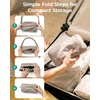 image:imageBAGSMART Foldable Crossbody Bags for Women Small Travel Purses Hobo Bag  24L mini for daily travel campus waterresistant sling bag cute travel purse classic shoulder bagChocolate