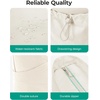 image:imageBAGSMART Foldable Tote Bag with Drawstring Bag Tote Bag Shoulder Bag Top Handle Handbag for Travel Work Beach GymBeige