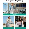 image:imageBAGSMART Foldable Travel Bag 37L Expandable Personal Item Bag Lightweight Travel Essentials for Women Water Resistant Extra Carry on Bag BlackPink