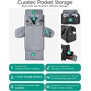 image:imageBAGSMART Garment Bags for Travel Convertible Garment Duffle Bag Suit Bags for Men Women 2 in 1 Garment Bags for Hanging Clothes Carry On Duffle Bag with Shoe Compartment BlackBlack