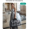 image:imageBAGSMART Garment Bags for Travel Convertible Garment Duffle Bag Suit Bags for Men Women 2 in 1 Garment Bags for Hanging Clothes Carry On Duffle Bag with Shoe Compartment BlackGrey