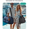 image:imageBAGSMART Garment Bags for Travel Convertible Garment Duffle Bag Suit Bags for Men Women 2 in 1 Garment Bags for Hanging Clothes Carry On Duffle Bag with Shoe Compartment BlackGrey
