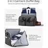 image:imageBAGSMART Garment Bags for Travel Convertible Garment Duffle Bag Suit Bags for Men Women 2 in 1 Garment Bags for Hanging Clothes Carry On Duffle Bag with Shoe Compartment BlackBlue