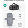 image:imageBAGSMART Garment Bags for Travel Convertible Garment Duffle Bag Suit Bags for Men Women 2 in 1 Garment Bags for Hanging Clothes Carry On Duffle Bag with Shoe Compartment BlackGrey