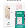 image:imageBAGSMART Garment Bags for Travel Foldable Carry on Suit Carrier for Hanging Clothes Stylish Dress Carrier Large Convertible Weekender Garment Bags for Women MenSleek Dark Pink