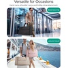 image:imageBAGSMART Garment Bags for Travel Foldable Carry on Suit Carrier for Hanging Clothes Stylish Dress Carrier Large Convertible Weekender Garment Bags for Women MenPuffy Camel