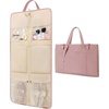 image:imageBAGSMART Garment Bags for Travel Foldable Carry on Suit Carrier for Hanging Clothes Stylish Dress Carrier Large Convertible Weekender Garment Bags for Women MenSleek Dark Pink