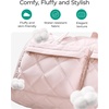 image:imageBAGSMART Garment Duffel Bag Convertible 2in1 Puffy WaterResistant CarryOn with Shoe Compartment ABlackABlack