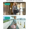 image:imageBAGSMART Garment Duffel Bag Convertible 2in1 Puffy WaterResistant CarryOn with Shoe Compartment ABlackAKhaki