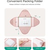 image:imageBAGSMART Garment Folder Packing Cubes for Travel 4 Set Lightweight Travel Cubes for Wrinkle Free Durable Suitcase Organizers Bag Set for Travel Essentials Baby PinkBaby Pink
