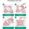 image:imageBAGSMART Garment Folder Packing Cubes for Travel 4 Set Lightweight Travel Cubes for Wrinkle Free Durable Suitcase Organizers Bag Set for Travel Essentials Baby PinkBaby Pink