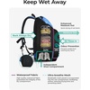image:imageBAGSMART Gym Backpack for Men with Shoe Compartment for MultiSport  WaterResistant MultiSport Gym Storage Expandable Pocket Fits Basketball Football Shoe Compartment Separates Swim GearBlue