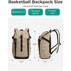 image:imageBAGSMART Gym Backpack for Men with Shoe Compartment for MultiSport  WaterResistant MultiSport Gym Storage Expandable Pocket Fits Basketball Football Shoe Compartment Separates Swim GearLight Brown