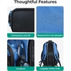image:imageBAGSMART Gym Backpack for Men with Shoe Compartment for MultiSport  WaterResistant MultiSport Gym Storage Expandable Pocket Fits Basketball Football Shoe Compartment Separates Swim GearBlue