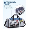 image:imageBAGSMART Gym Bag for Men Athletic Sports Backpack Travel Hiking Duffel  3In1 Gym Bag for Travel Clothes amp Padded 133 Laptop with Waterproof Wet Pocket amp Shoe Compartment for Travel CampingDark Grey