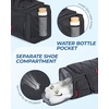 image:imageBAGSMART Gym Bag for Men Athletic Sports Backpack Travel Hiking Duffel  3In1 Gym Bag for Travel Clothes amp Padded 133 Laptop with Waterproof Wet Pocket amp Shoe Compartment for Travel CampingBlack