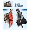 image:imageBAGSMART Gym Bag for Men Athletic Sports Backpack Travel Hiking Duffel  3In1 Gym Bag for Travel Clothes amp Padded 133 Laptop with Waterproof Wet Pocket amp Shoe Compartment for Travel CampingKhaki