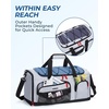 image:imageBAGSMART Gym Bag for Men Athletic Sports Backpack Travel Hiking Duffel  3In1 Gym Bag for Travel Clothes amp Padded 133 Laptop with Waterproof Wet Pocket amp Shoe Compartment for Travel CampingGrey