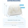 image:imageBAGSMART Gym Bag for Men Women Expandable Sports Duffel Bag Lightweight Workout Bag with Shoe Compartment amp Wet Pocket Water Resistant Weekend Overnight Bag for Travel Gym Beige