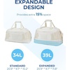 image:imageBAGSMART Gym Bag for Men Women Expandable Sports Duffel Bag Lightweight Workout Bag with Shoe Compartment amp Wet Pocket Water Resistant Weekend Overnight Bag for Travel Gym Beige