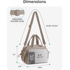 image:imageBAGSMART Gym Bag for Women Duffle Bag for Travel with Wet Pocket Lightweight Carry on Weekender Duffel Water ResistantGray Lilac