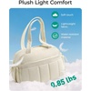 image:imageBAGSMART Gym Bag for Women Duffle Bag for Travel with Wet Pocket Lightweight Carry on Weekender Duffel Water ResistantMIvory